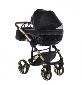Universalus vežimėlis Junama Fluo V3 2in1, Black