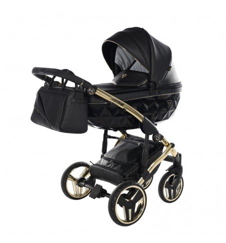 Universalus vežimėlis Junama Fluo V3 2in1, Black