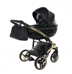 Universalus vežimėlis Junama Fluo V3 2in1, Black