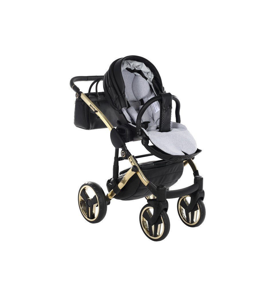 Universalus vežimėlis Junama Fluo V3 2in1, Black