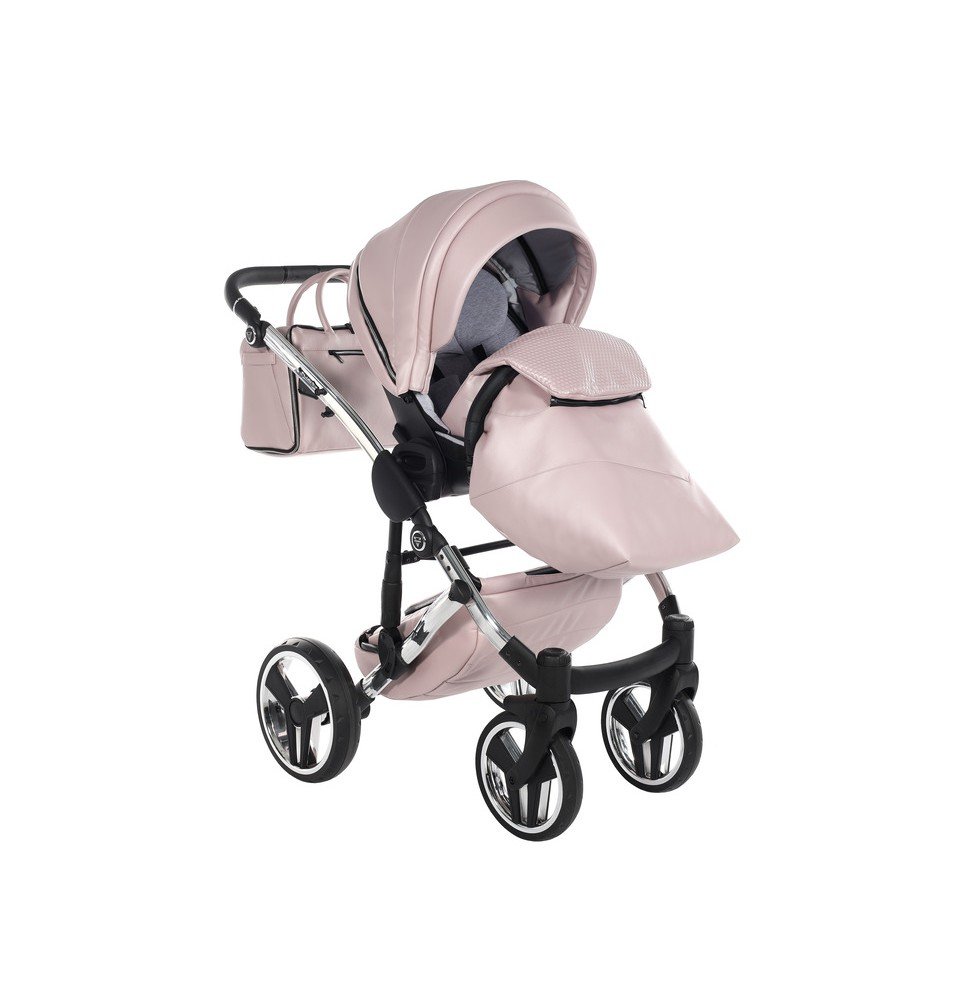 Universalus vežimėlis Junama Fluo V3 3in1, Pink