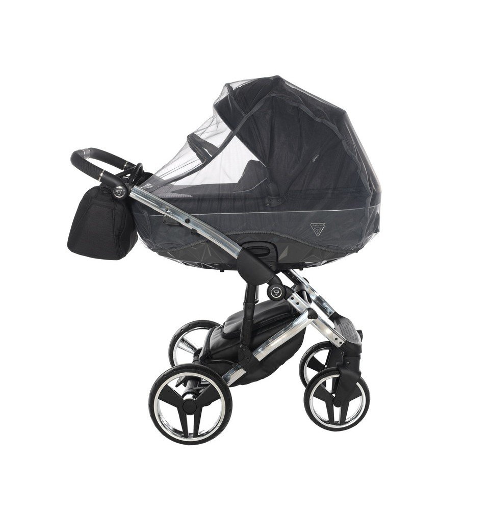 Universalus vežimėlis Junama Diamond S V3 3in1, Black-Silver