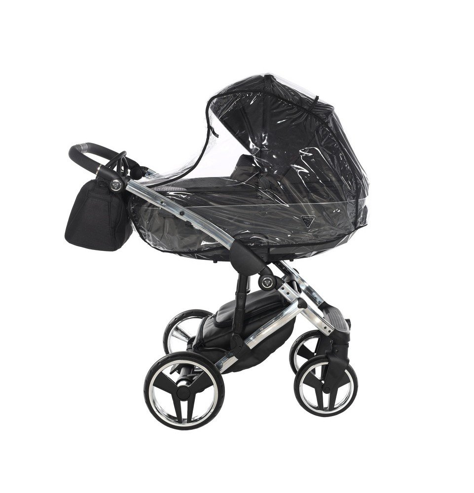 Universalus vežimėlis Junama Diamond S V3 3in1, Black-Silver