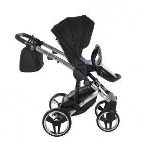 Universalus vežimėlis Junama Diamond S V3 3in1, Black-Silver