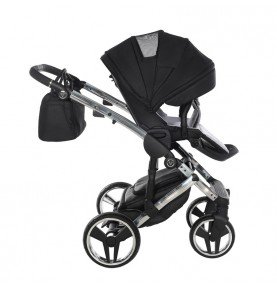 Universalus vežimėlis Junama Diamond S V3 3in1, Black-Silver