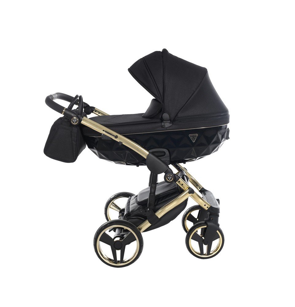 Universalus vežimėlis Junama Diamond S V3 2in1, Black-Gold