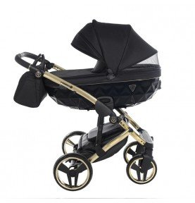 Universalus vežimėlis Junama Diamond S V3 2in1, Black-Gold