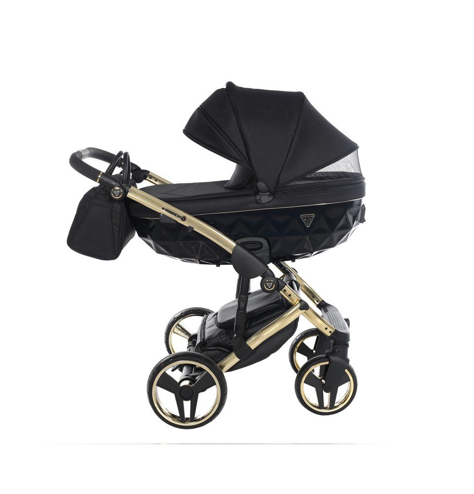 Universalus vežimėlis Junama Diamond S V3 2in1, Black-Gold