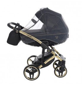 Universalus vežimėlis Junama Diamond S V3 2in1, Black-Gold