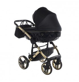 Universalus vežimėlis Junama Diamond S V3 2in1, Black-Gold
