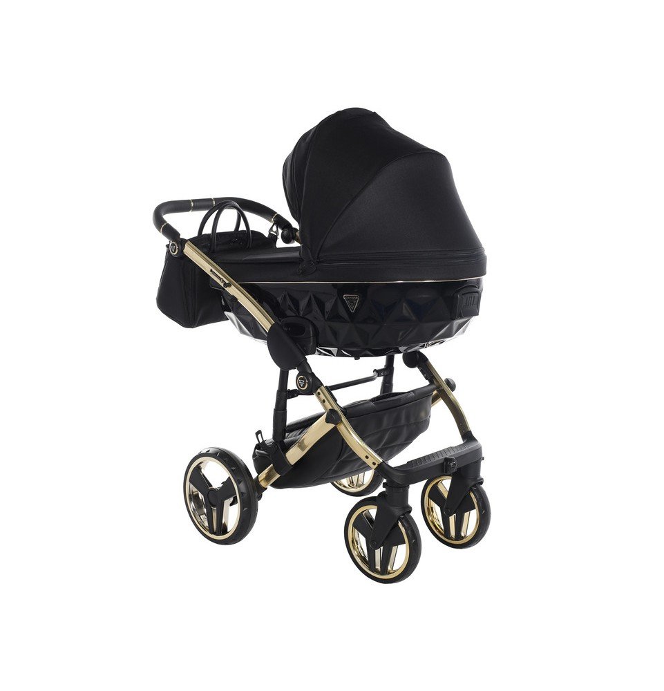 Universalus vežimėlis Junama Diamond S V3 2in1, Black-Gold