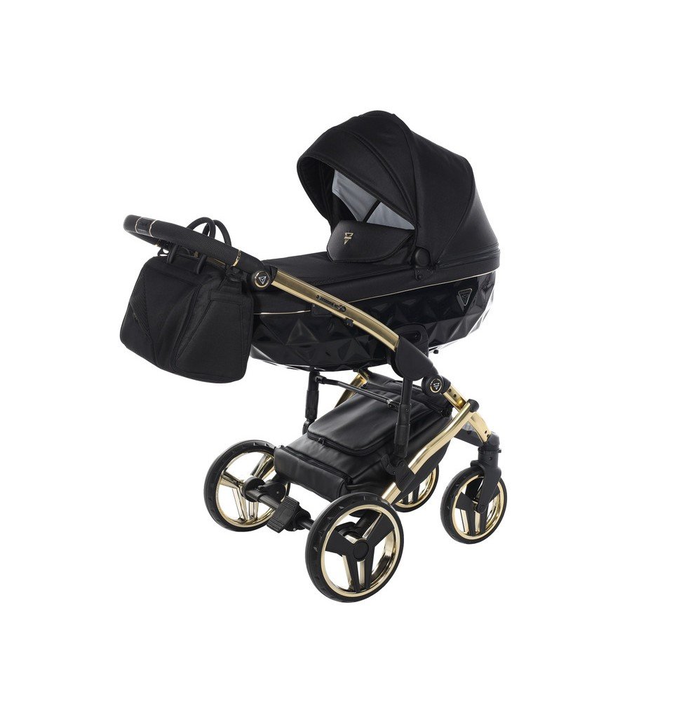 Universalus vežimėlis Junama Diamond S V3 2in1, Black-Gold