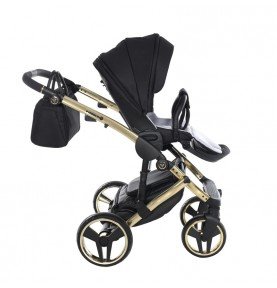 Universalus vežimėlis Junama Diamond S V3 2in1, Black-Gold