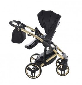 Universalus vežimėlis Junama Diamond S V3 2in1, Black-Gold