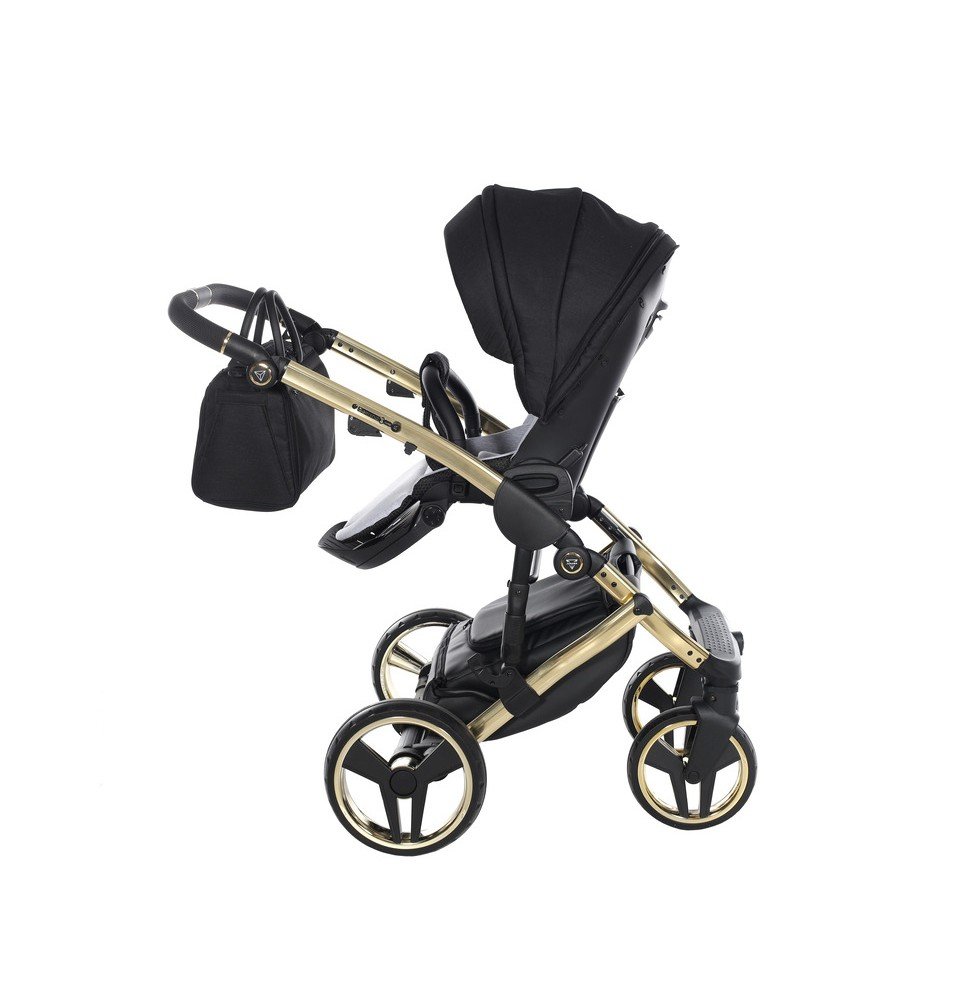 Universalus vežimėlis Junama Diamond S V3 2in1, Black-Gold
