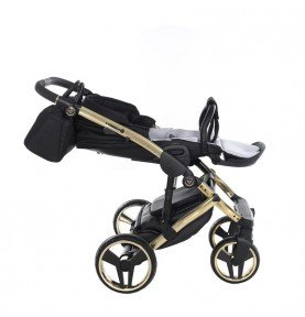 Universalus vežimėlis Junama Diamond S V3 2in1, Black-Gold