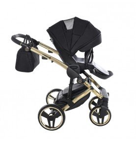 Universalus vežimėlis Junama Diamond S V3 2in1, Black-Gold