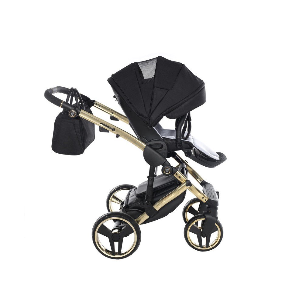 Universalus vežimėlis Junama Diamond S V3 2in1, Black-Gold