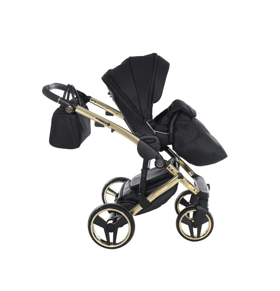 Universalus vežimėlis Junama Diamond S V3 2in1, Black-Gold
