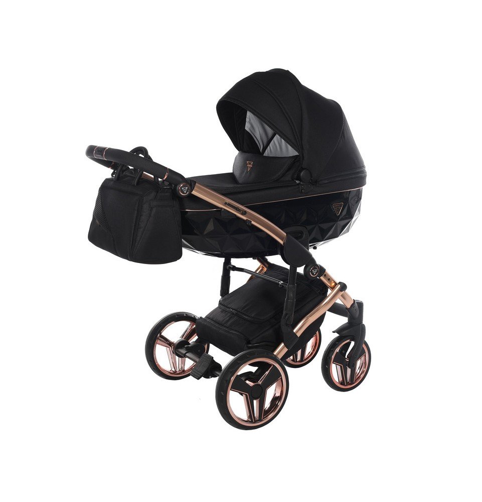 Universalus vežimėlis Junama Diamond S V3 2in1, Black-Coper Universalus vežimėlis Junama Diamond S V3 2in1, Black-Coper
