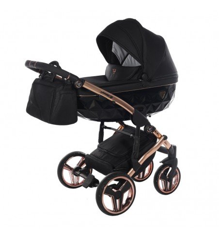 Universalus vežimėlis Junama Diamond S V3 2in1, Black-Coper