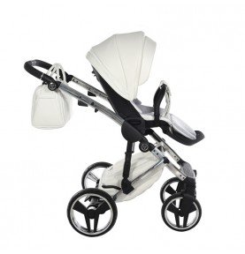 Universalus vežimėlis Junama Fluo Individual V3 3in1, White-Silver