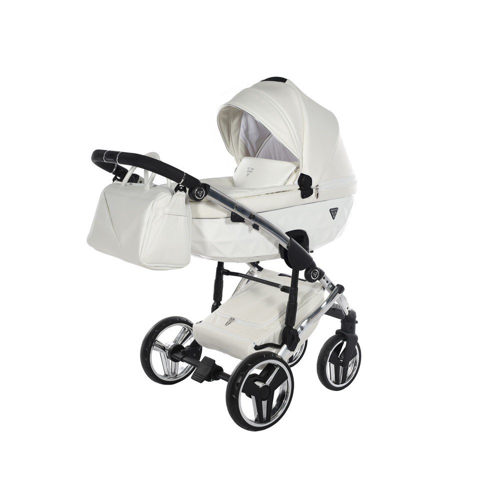 Universalus vežimėlis Junama Fluo Individual V3 2in1, White-Silver Universalus vežimėlis Junama Fluo Individual V3 2in1, White-Silver