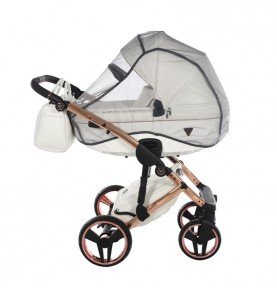 Universalus vežimėlis Junama Fluo Individual V3 3in1, White-Copper
