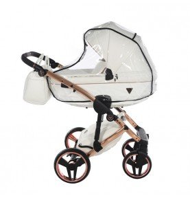 Universalus vežimėlis Junama Fluo Individual V3 3in1, White-Copper