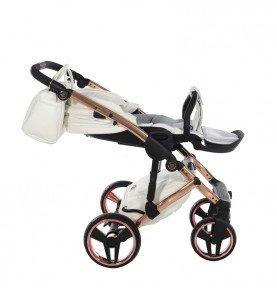 Universalus vežimėlis Junama Fluo Individual V3 3in1, White-Copper