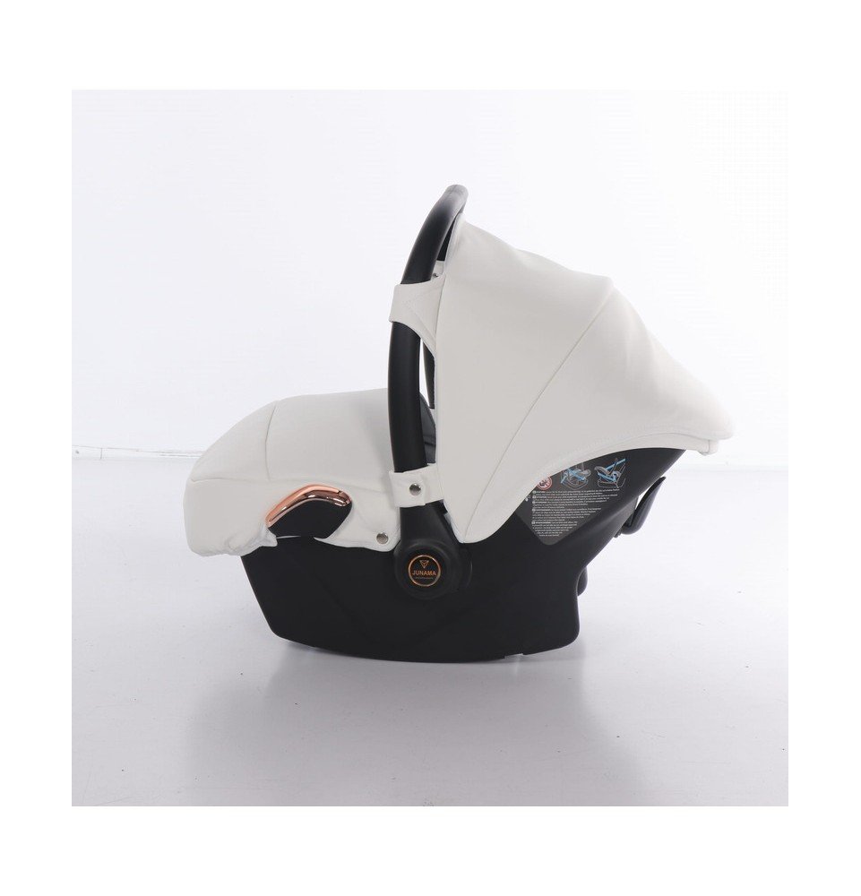 Universalus vežimėlis Junama Fluo Individual V3 3in1, White-Copper