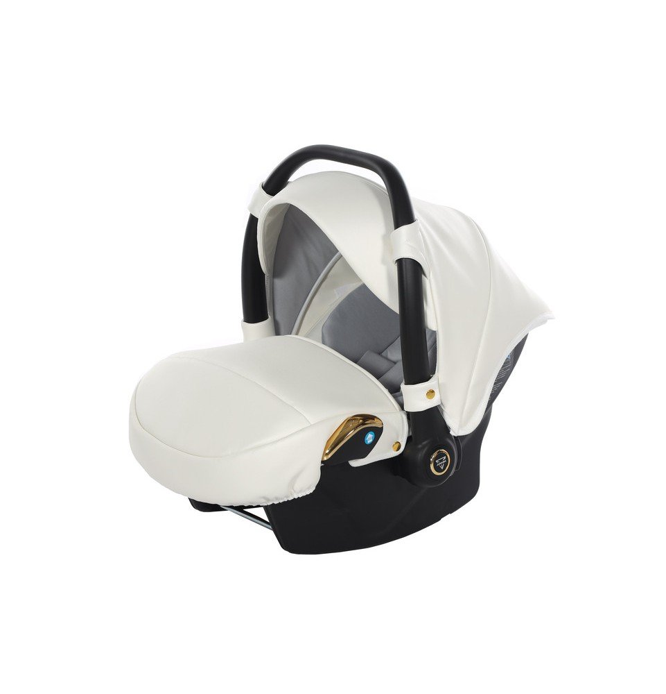 Universalus vežimėlis Junama Fluo Individual V3 3in1, White-Gold