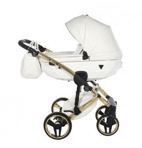 Universalus vežimėlis Junama Fluo Individual V3 2in1, White-Gold