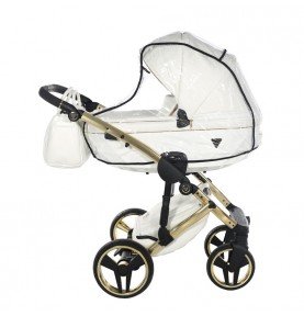Universalus vežimėlis Junama Fluo Individual V3 2in1, White-Gold