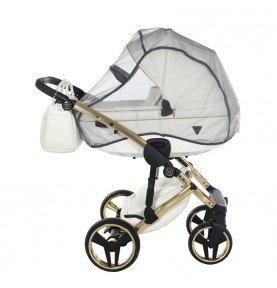 Universalus vežimėlis Junama Fluo Individual V3 2in1, White-Gold