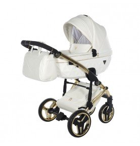 Universalus vežimėlis Junama Fluo Individual V3 2in1, White-Gold