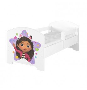 Vaikiška lova su stalčiumi Oscar Gabby’s Dollhouse Kitty Fairy, 160x80cm