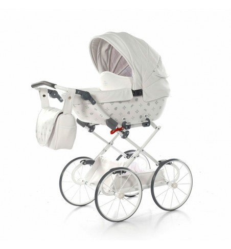 Vežimėlis lėlėms Junama Imperial White