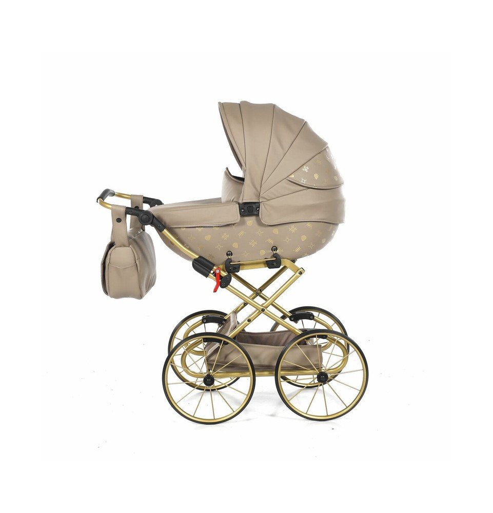 Vežimėlis lėlėms Junama Imperial Beige