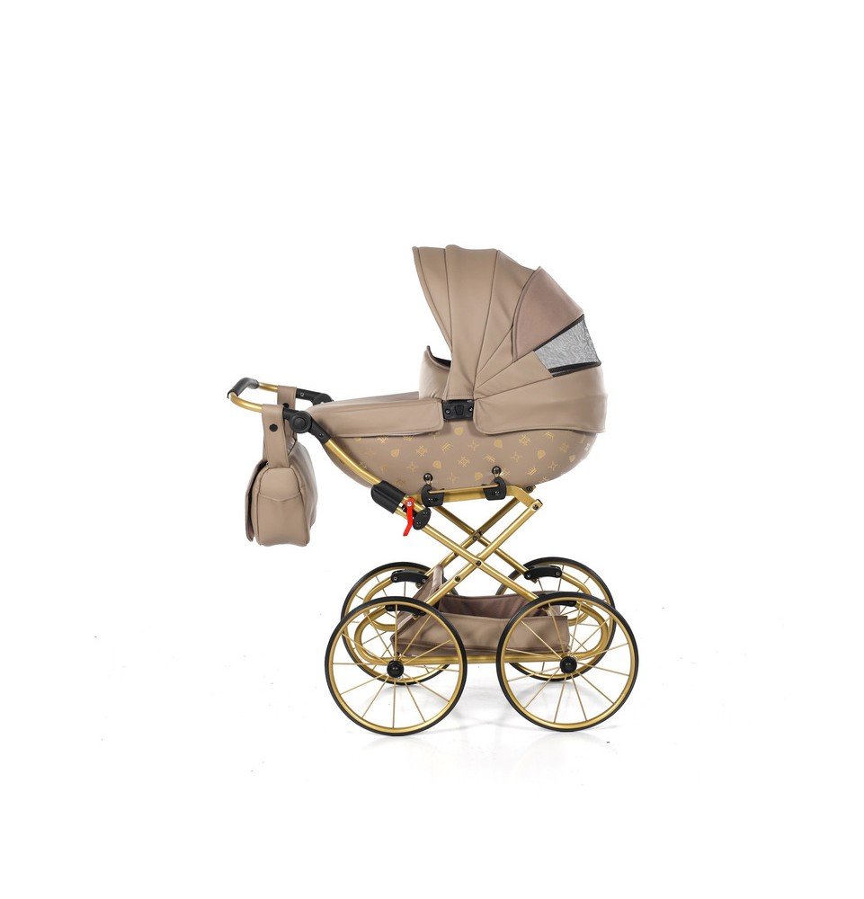 Vežimėlis lėlėms Junama Imperial Beige