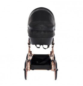 Vežimėlis lėlėms Junama Dolce Black Copper