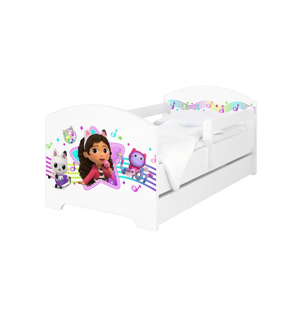 Vaikiška lova su stalčiumi Oscar Gabby’s Dollhouse Singer, 140x70cm
