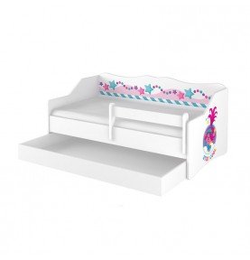 Vaikiška lova su stalčiumi Lulu Trolls Stay Cool, 160x80cm