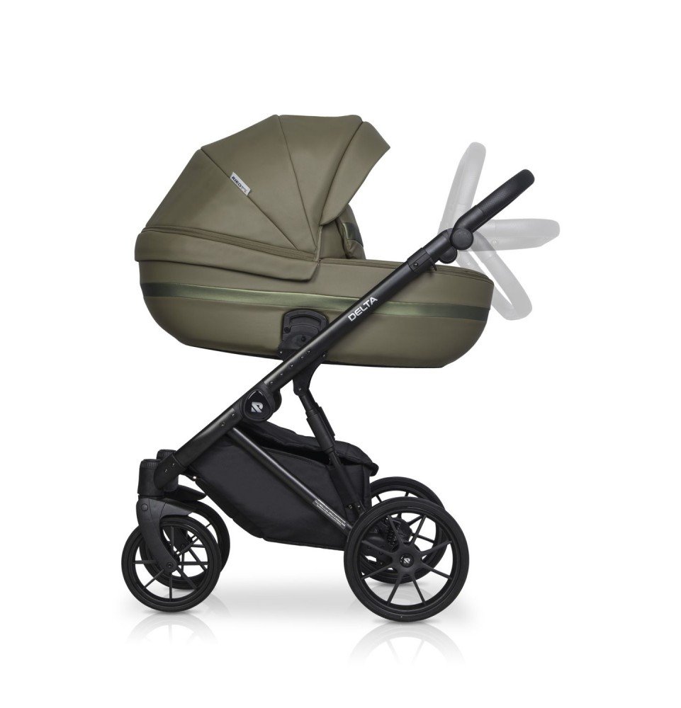 Universalus vežimėlis Riko Basic Delta Ecco 2in1, 13 Olive