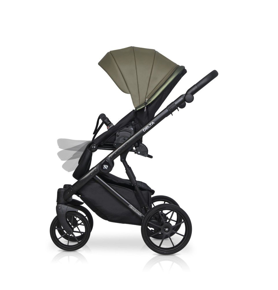 Universalus vežimėlis Riko Basic Delta Ecco 2in1, 13 Olive