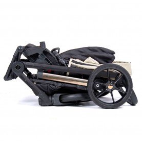 Universalus vežimėlis Coletto Axiss Premium 2in1 AP-01, smėlio spalvos važiuoklė