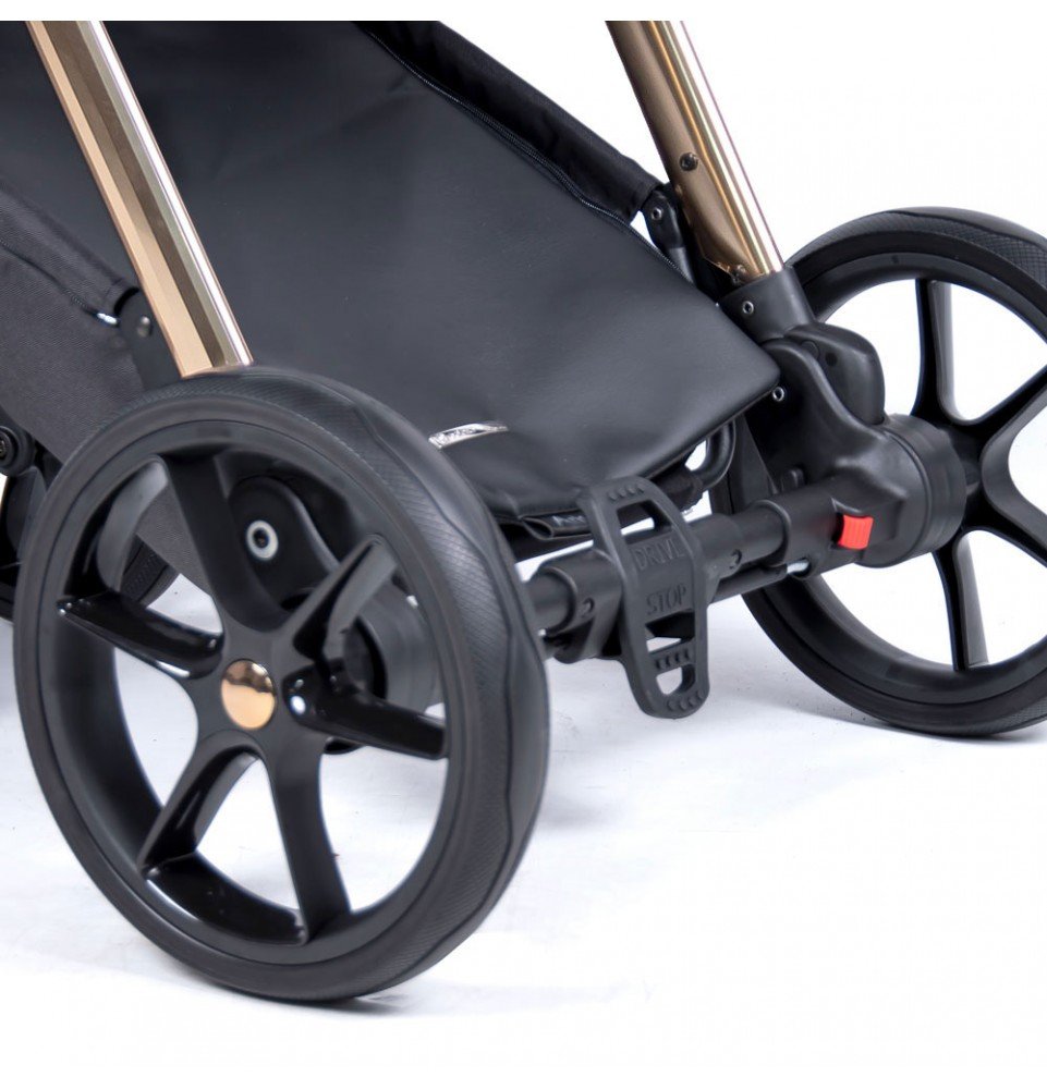 Universalus vežimėlis Coletto Axiss Premium 2in1 AP-01, juodos spalvos važiuoklė