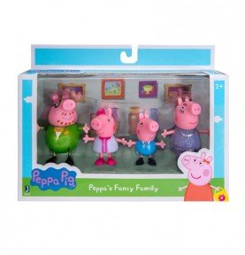 Figūrėlių rinkinys Jazwares Peppa Pig, Peppa's Fancy Family, 4 vnt.