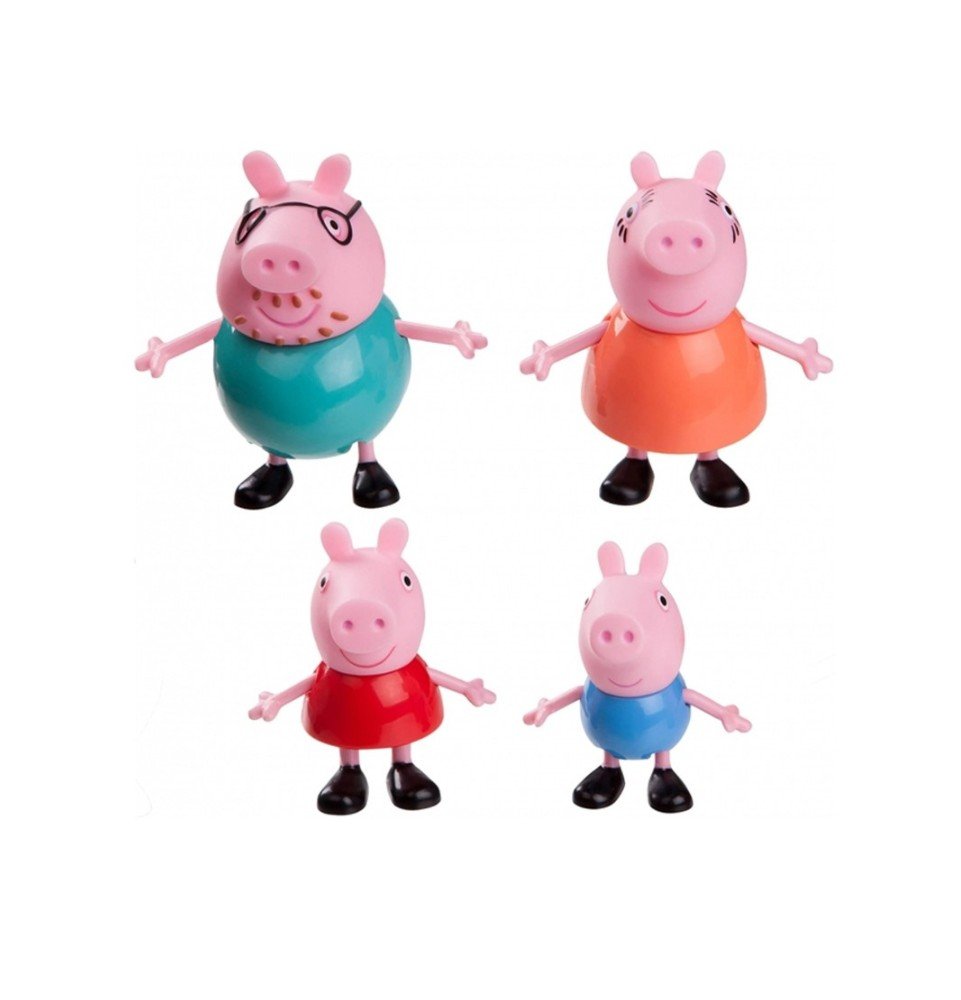 Figūrėlių rinkinys Jazwares Peppa Pig, Peppa Pig & Family, 4 vnt.