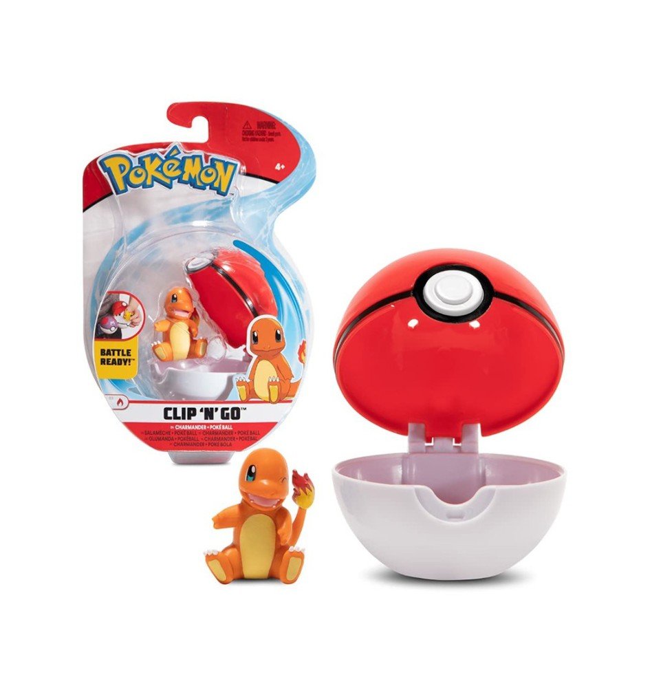 Pokemonų kamuoliukas su figūrėle Pokemon Charmander + Poke Ball